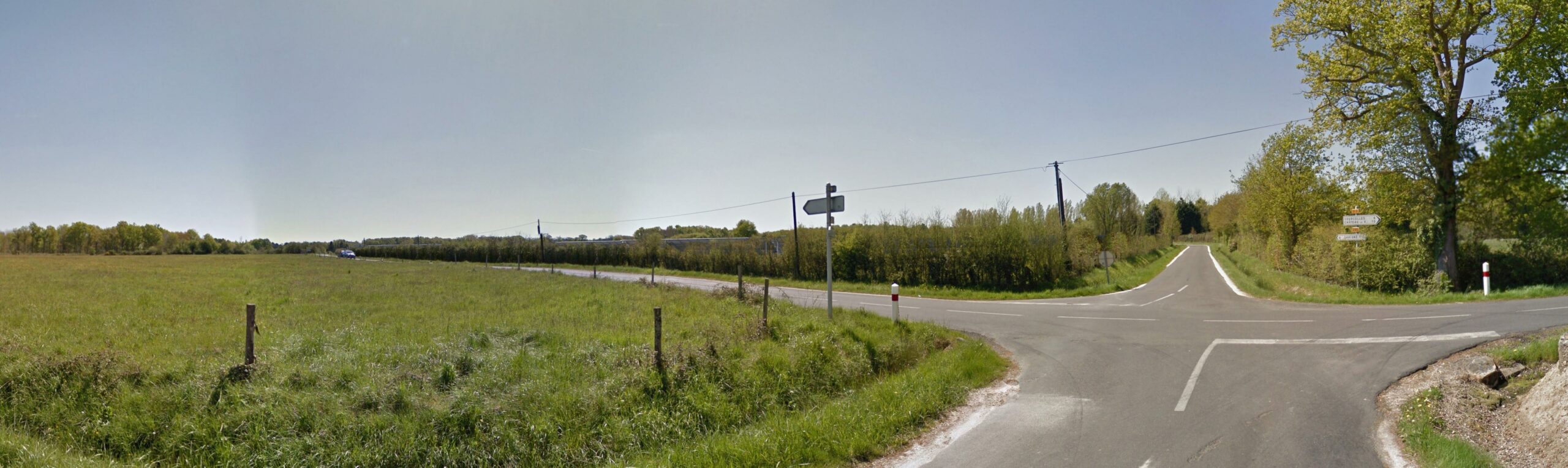 D3 et D69 avec haies